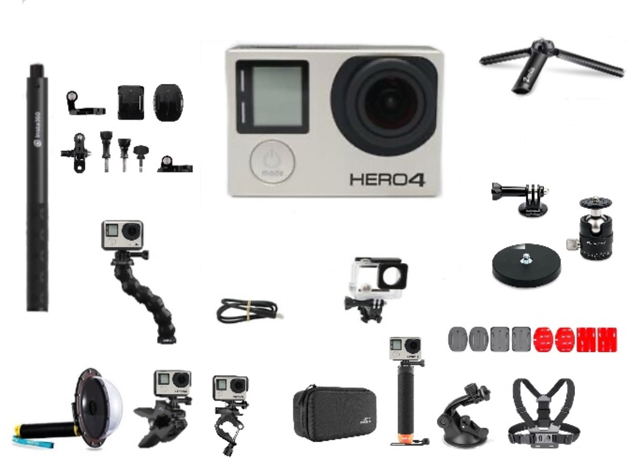 Gopro hero 4 black bundle