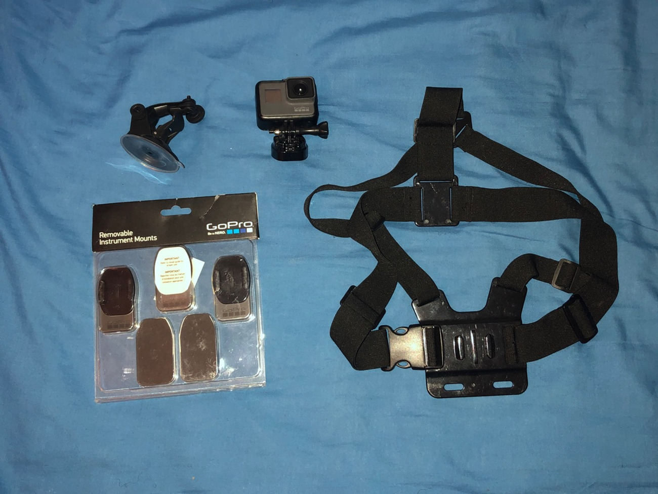 Gopro hero 5 with chest mount