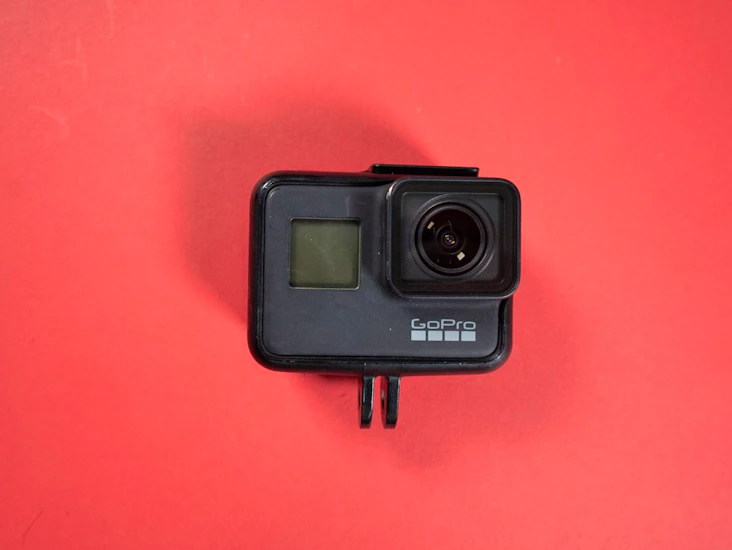 Gopro hero 7 black edition camera with car mount