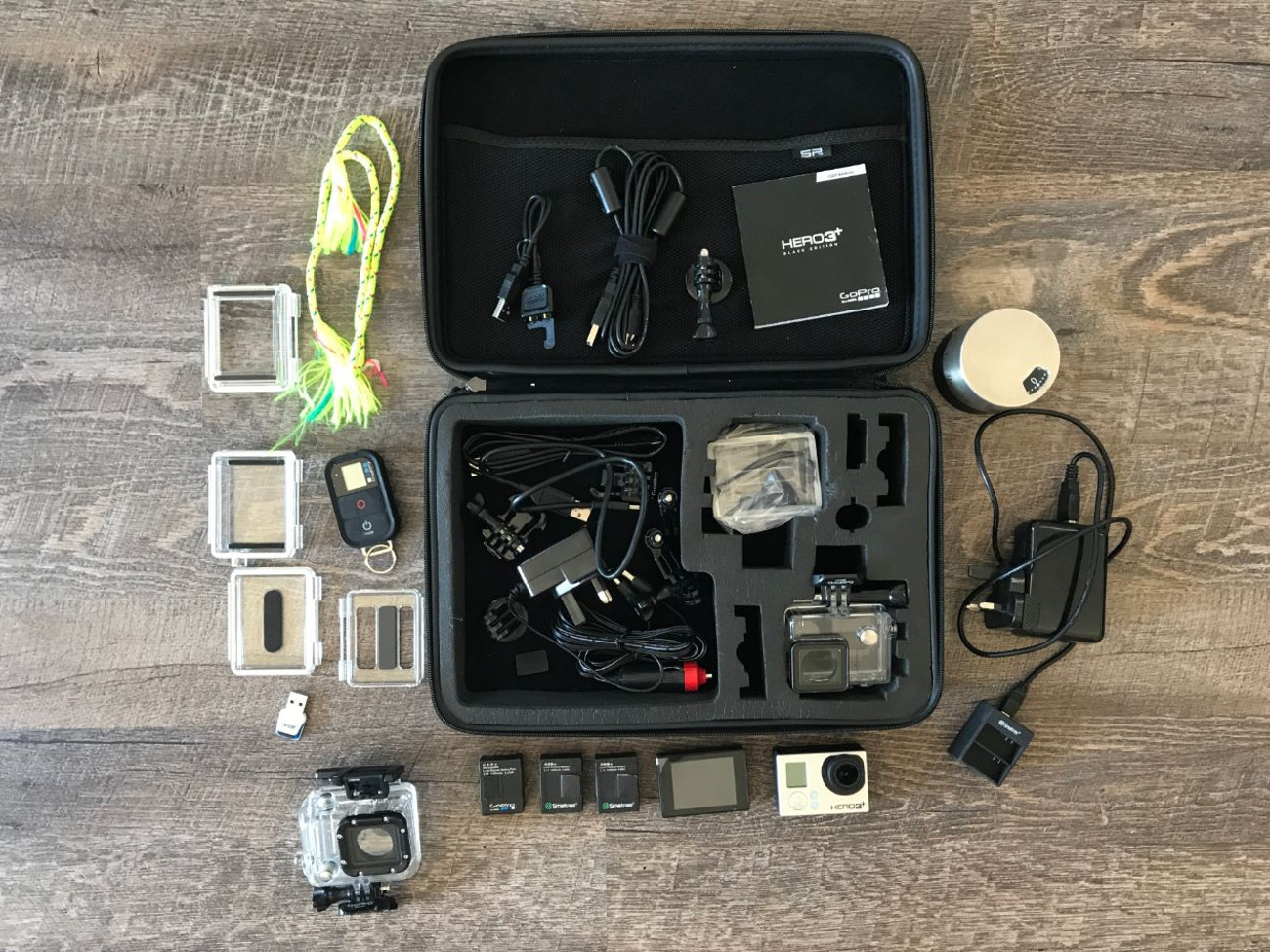 Gopro hero3+ action sports kit + suction mount