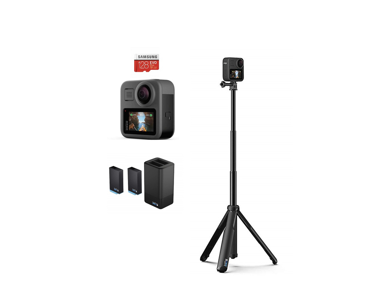 Gopro max 360 camera + extra battery