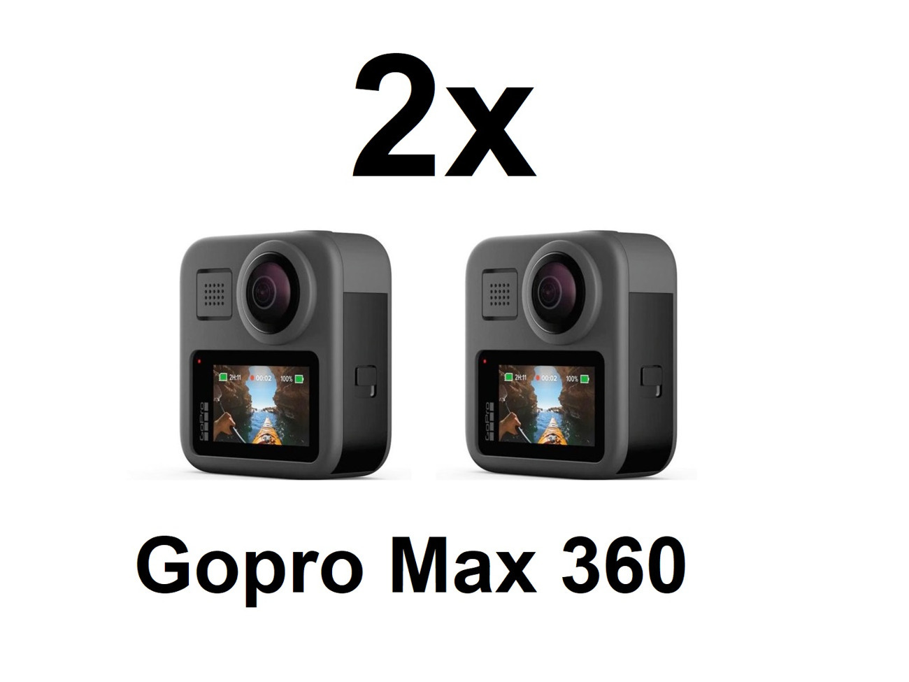 2x gopro max 360 degree digital camera waterproof 5.2k - 360 fusion