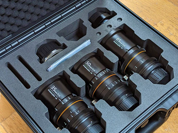 Great joy anamorphic lens set ef mount - 35/50/85mm