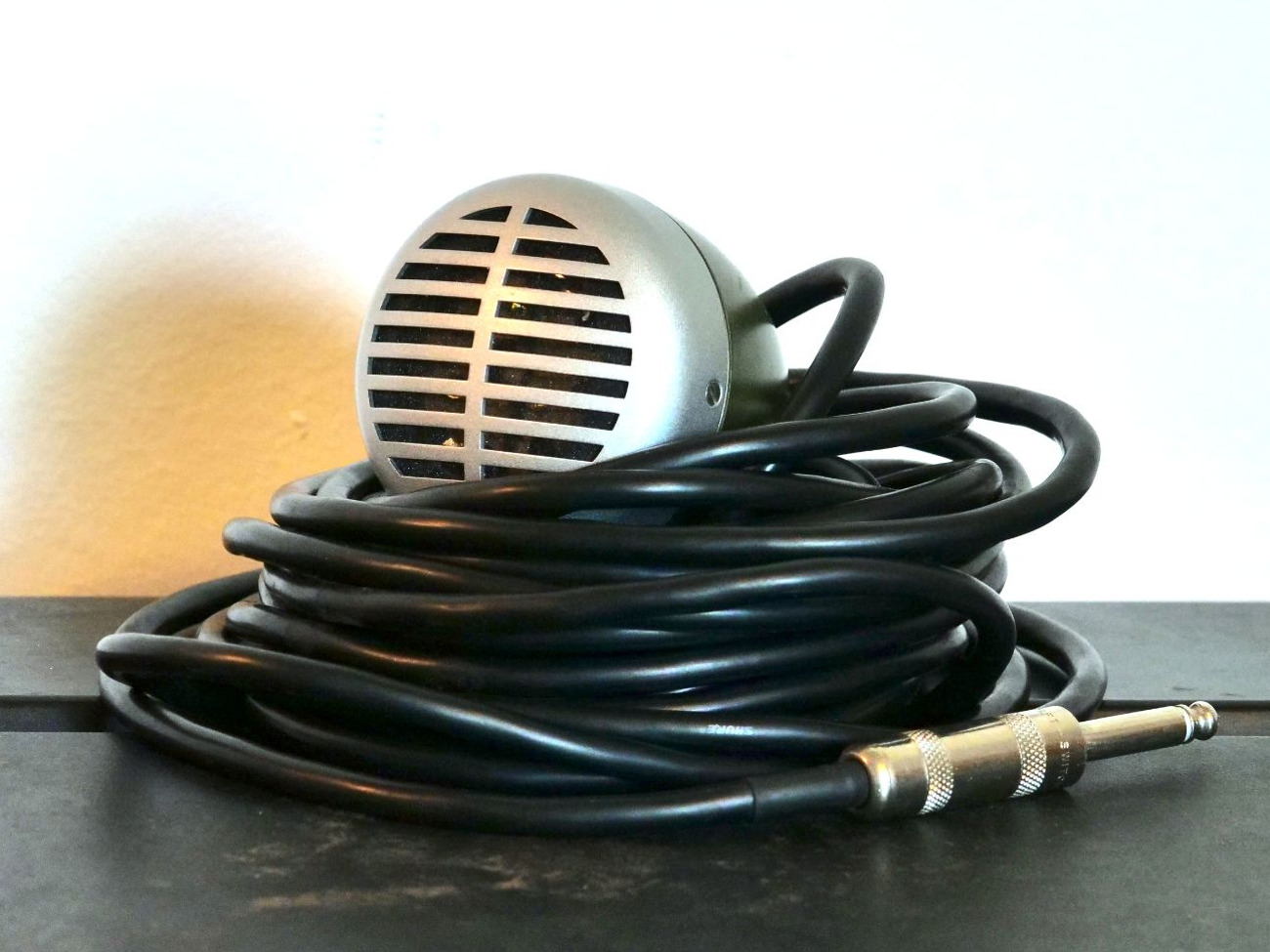Green bullet harmonica microphone