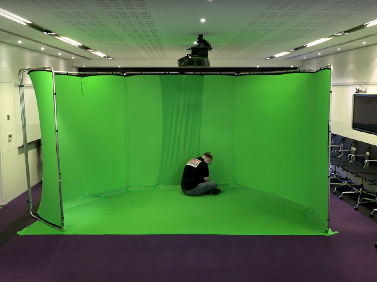 Green screen 180 chromakey backdrop camera podcast dj video
