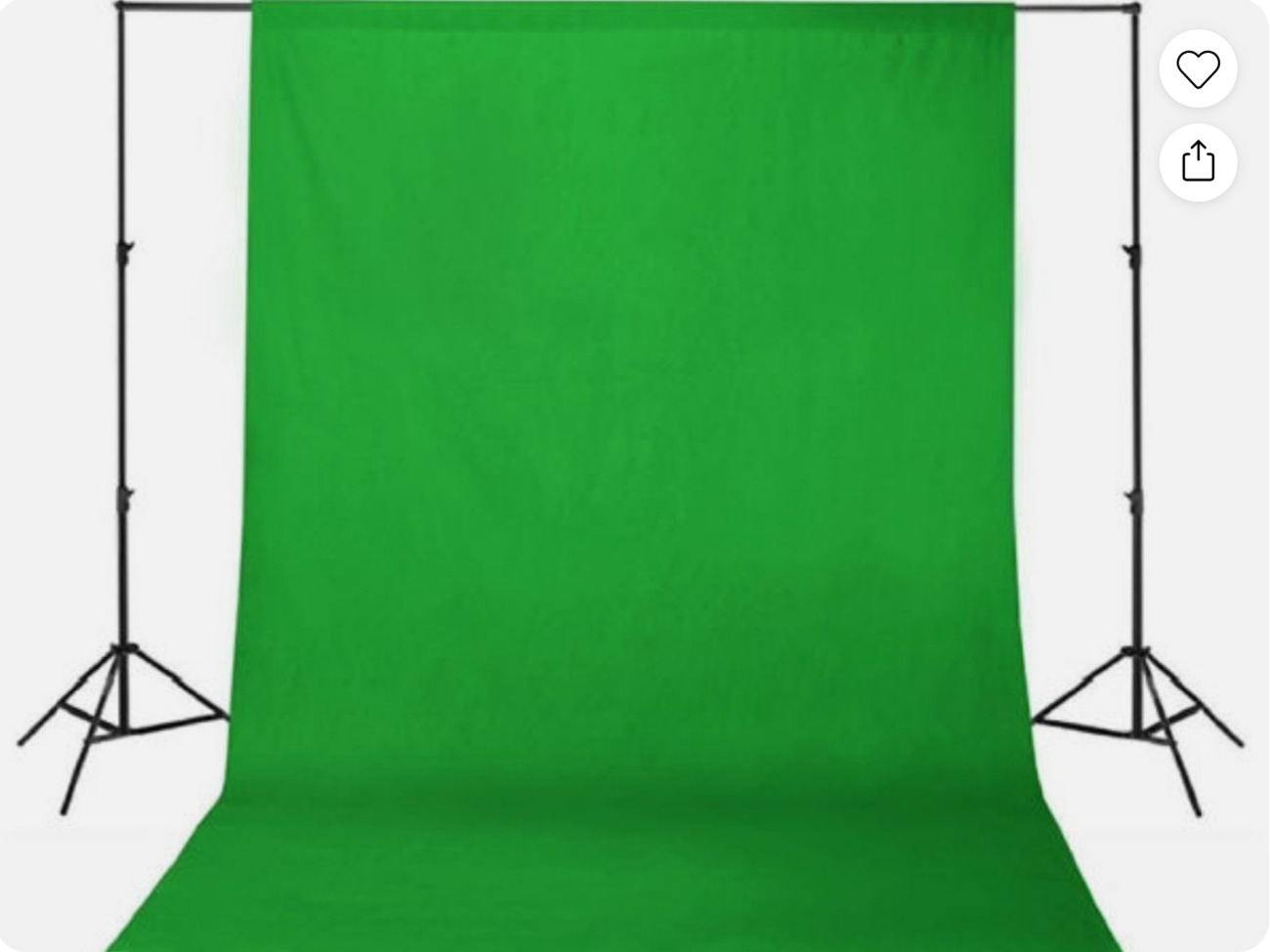 Green screen kit 9 x 10ft 