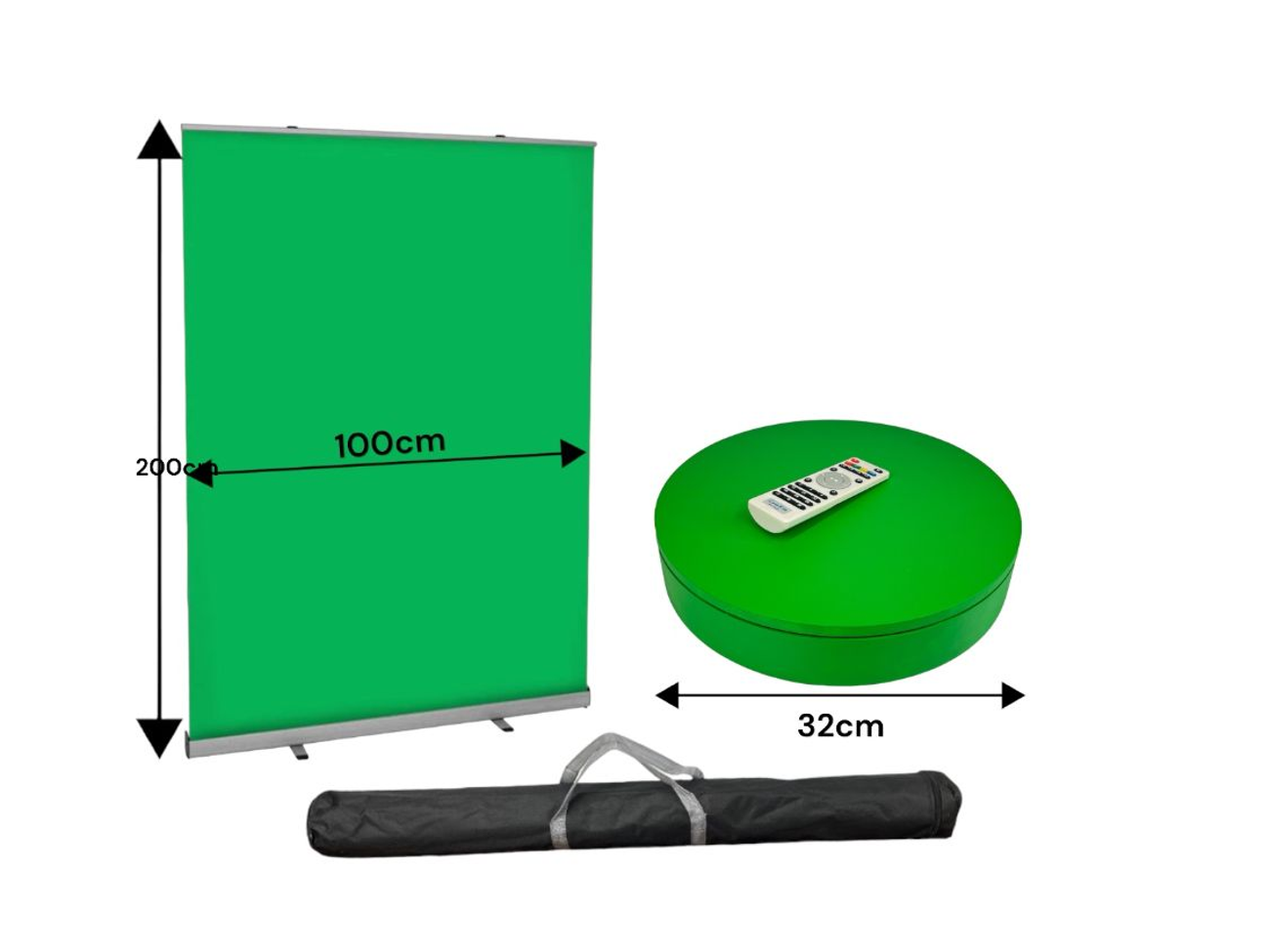 Green screen motorized turntable 360 video studio backdrop 