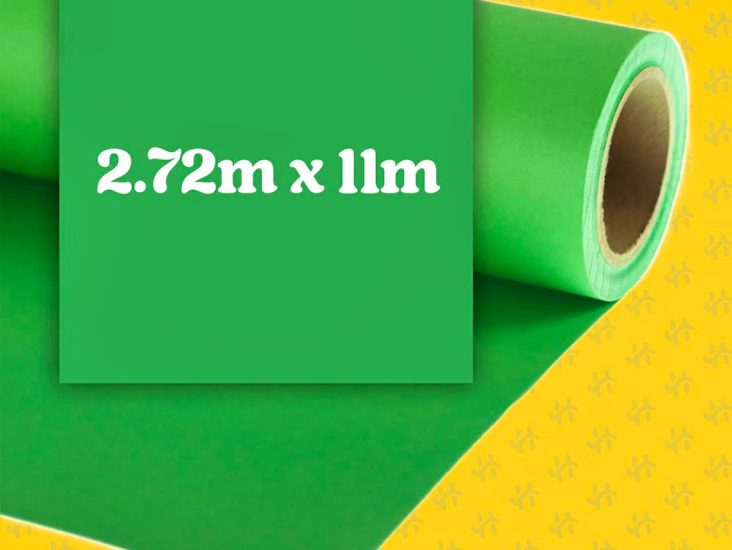 Green screen paper 2.72m x 11m | colorama ll co133