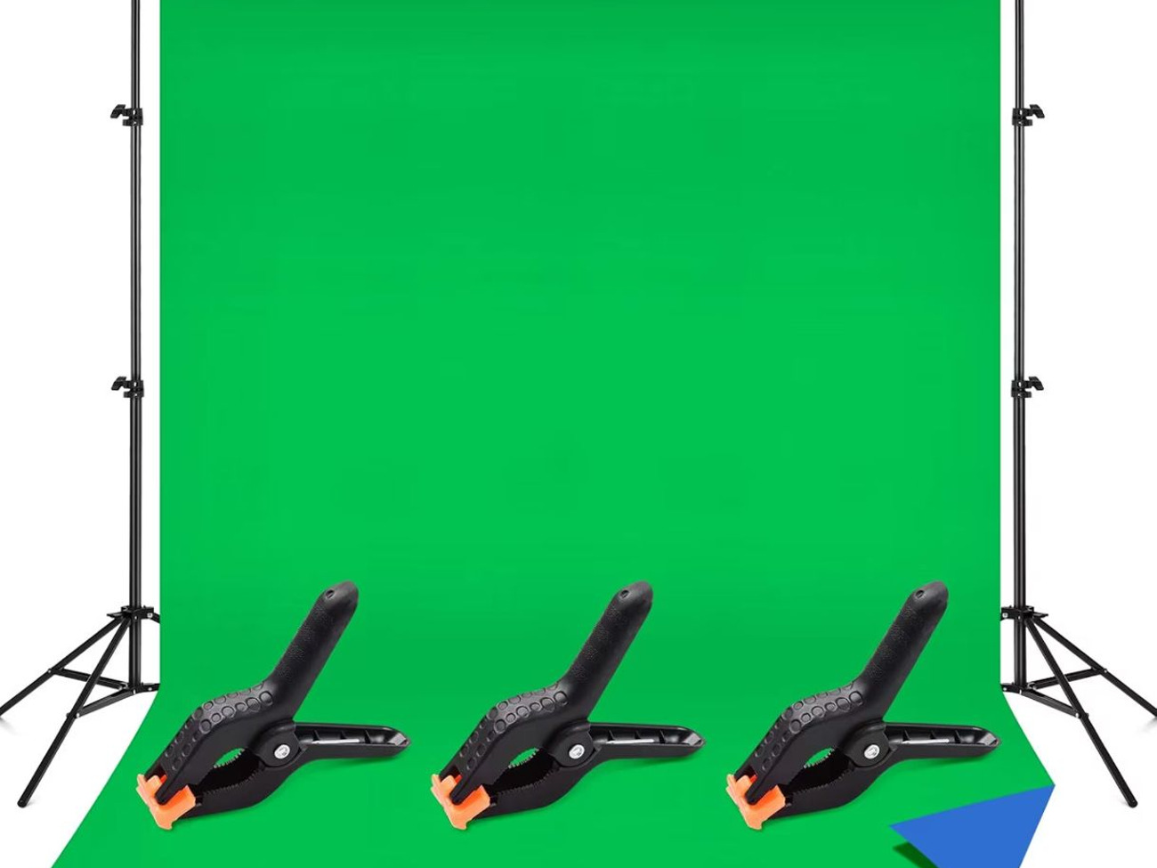 Green/blue screen kit+gray backdrop