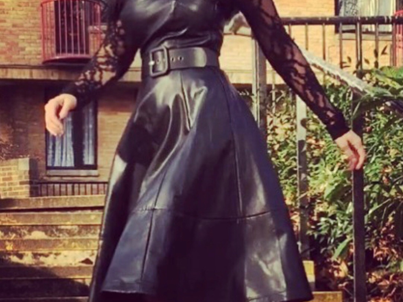 Guess leather dress size 8