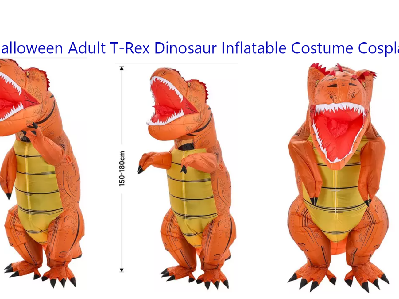 Halloween adult t-rex dinosaur inflatable costume cosplay