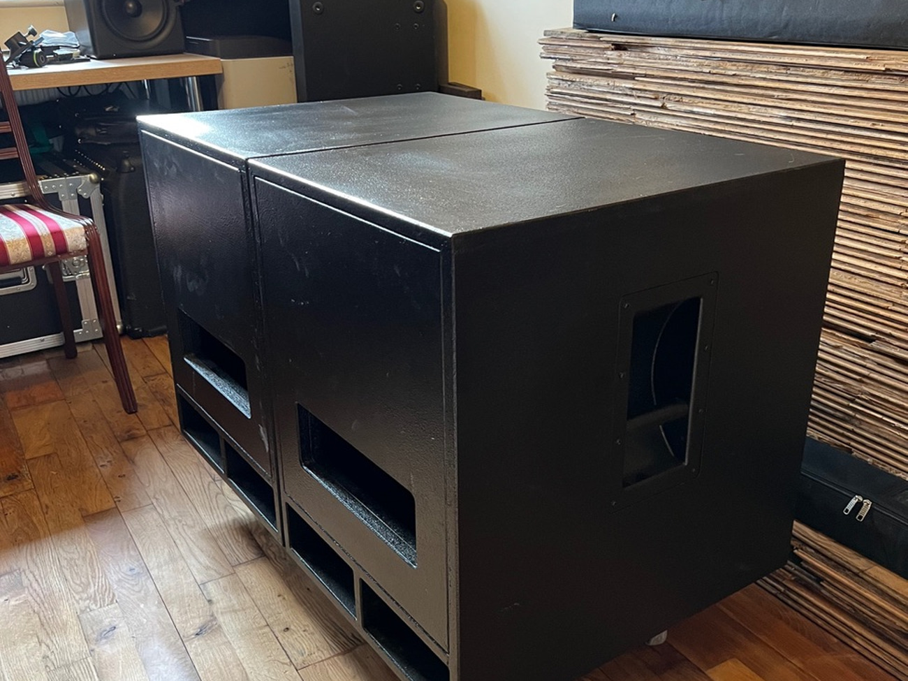 Hand made 15" passive subwoofers a pair