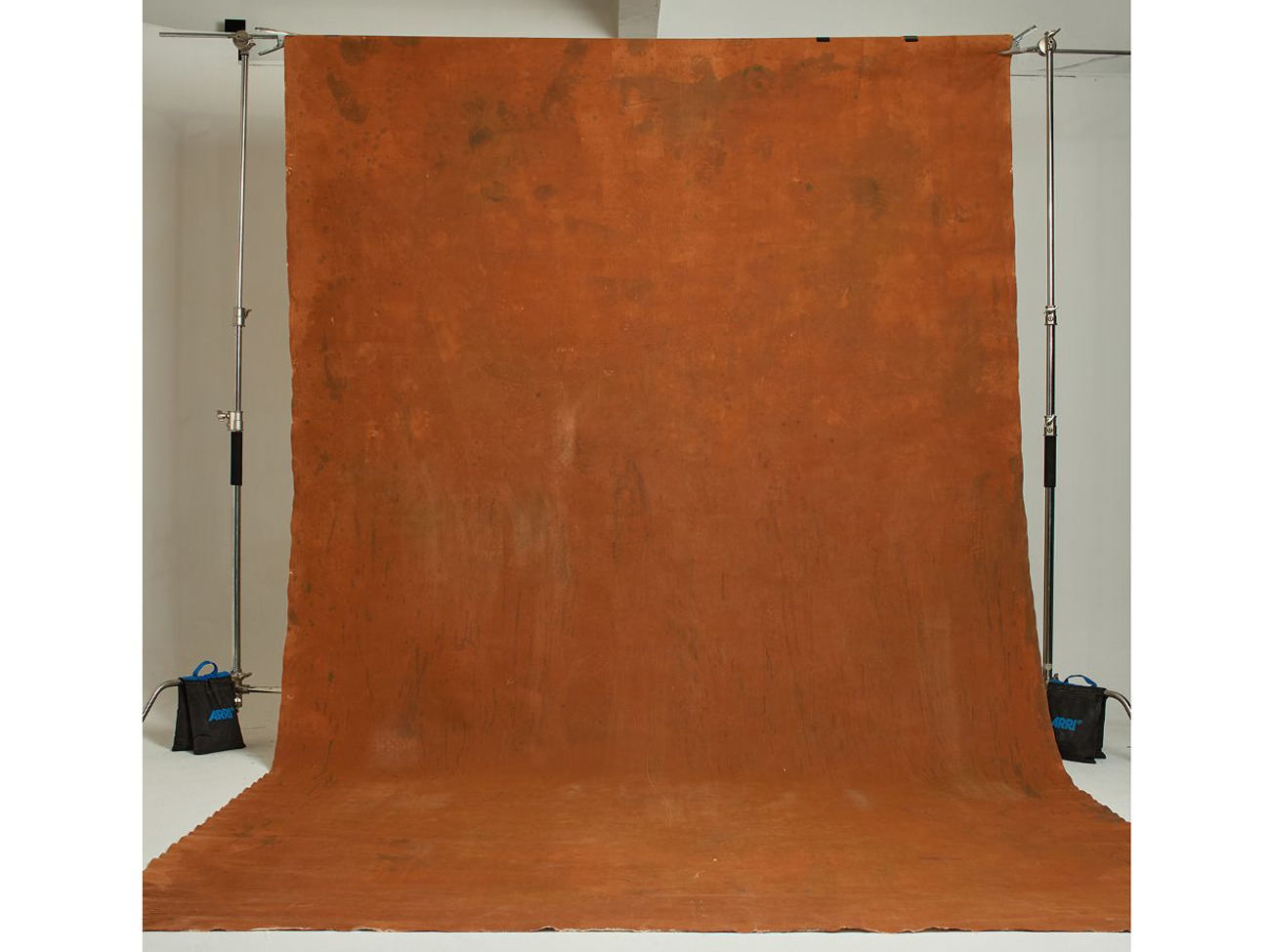 Hand painted photo backdrop - rust
