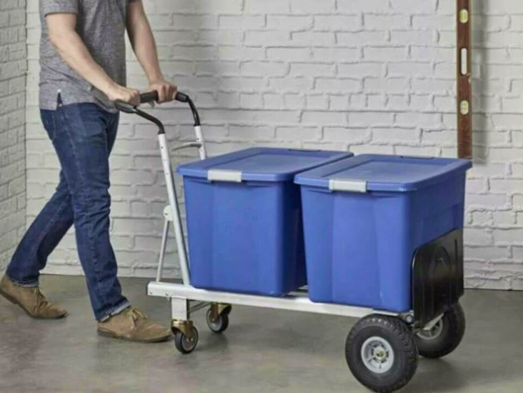 Hand sack truck / trolly flat-free wheels heavy duty removal moving
