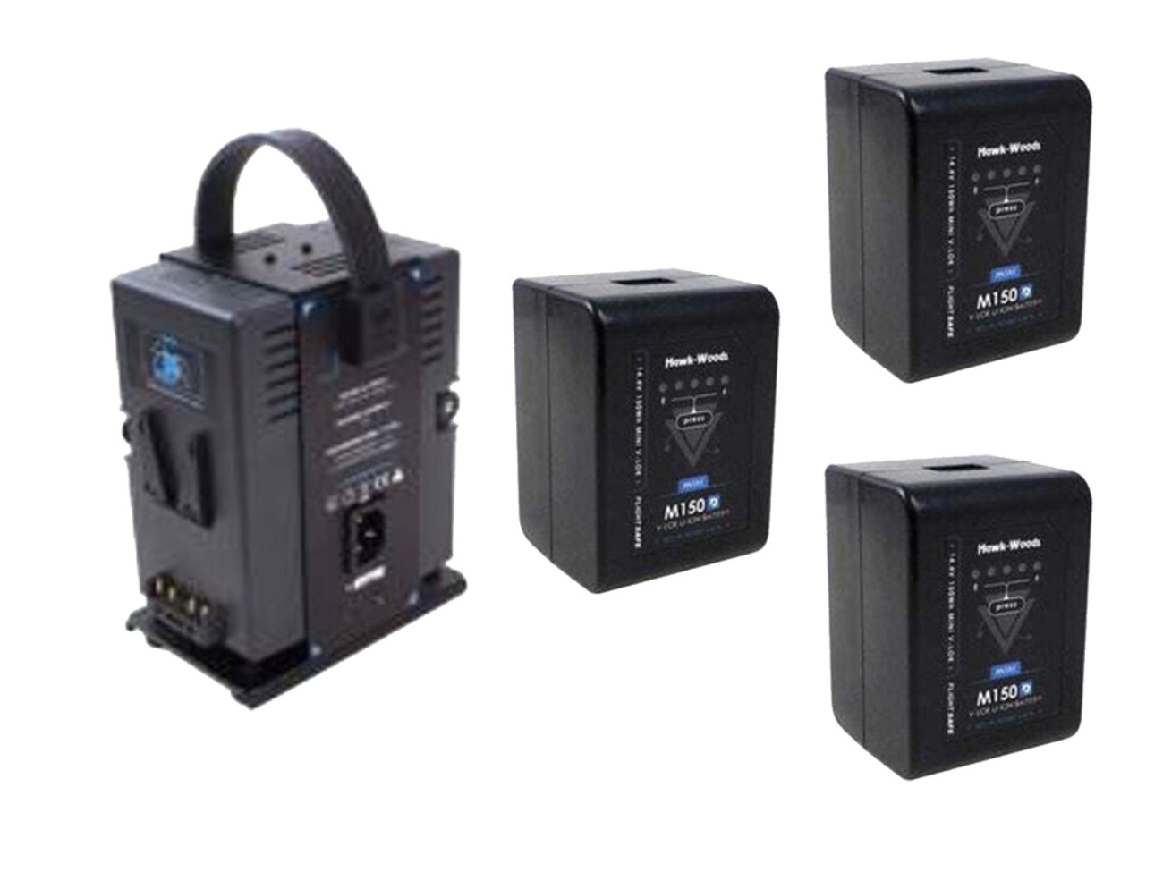 Hawk-woods vl-m150 mini v-lok batteries bundle