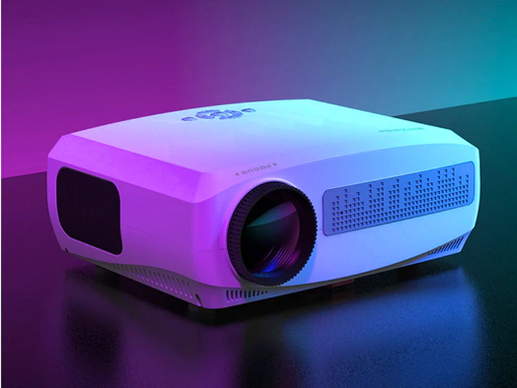 Hd & 4k resolution 300" 6000 lux projector with inbuilt speakers