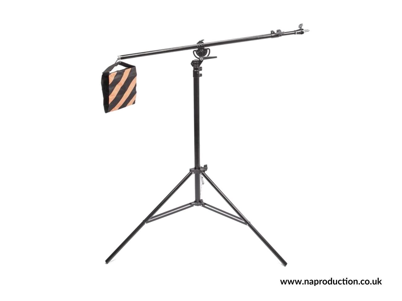 Heavy duty boom arm lighting stand
