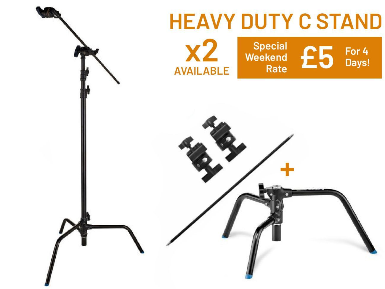 Heavy duty c stand | + sandbags
