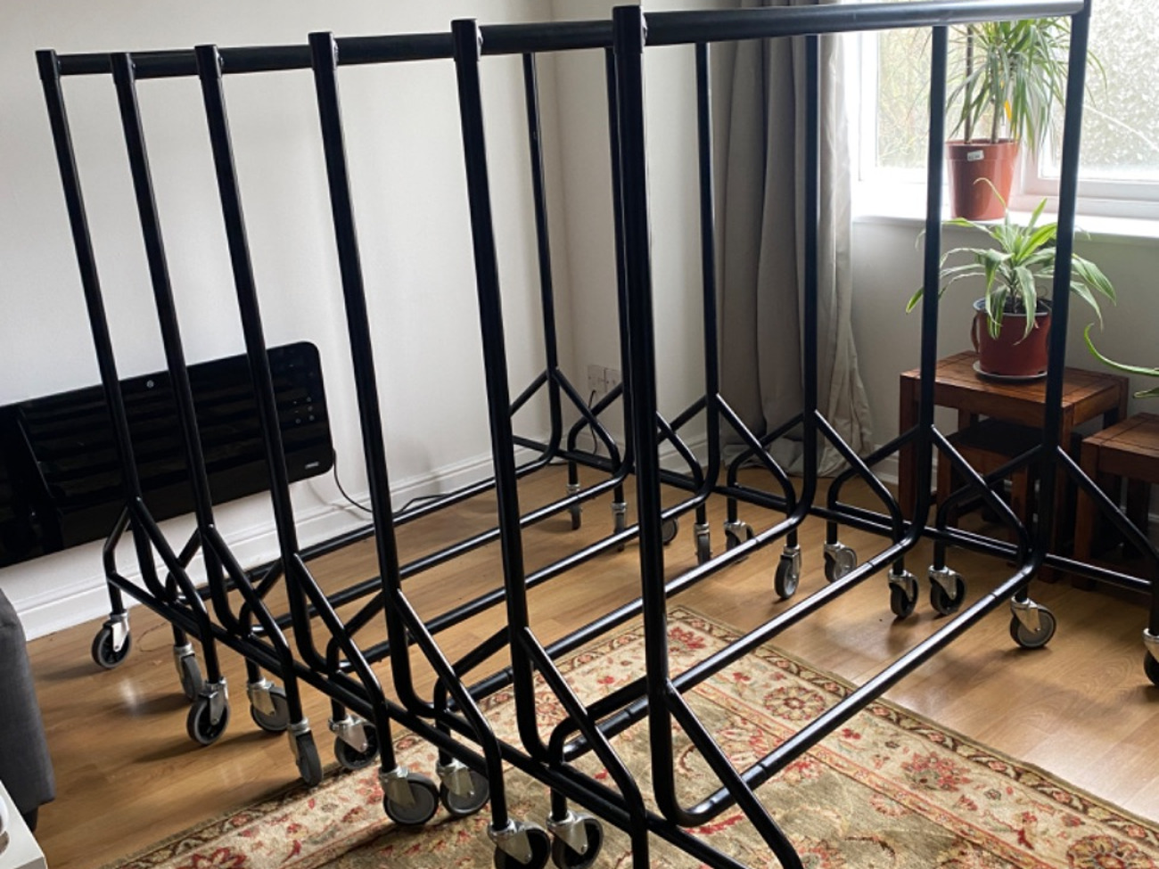 4ft heavy duty clothing rails x6