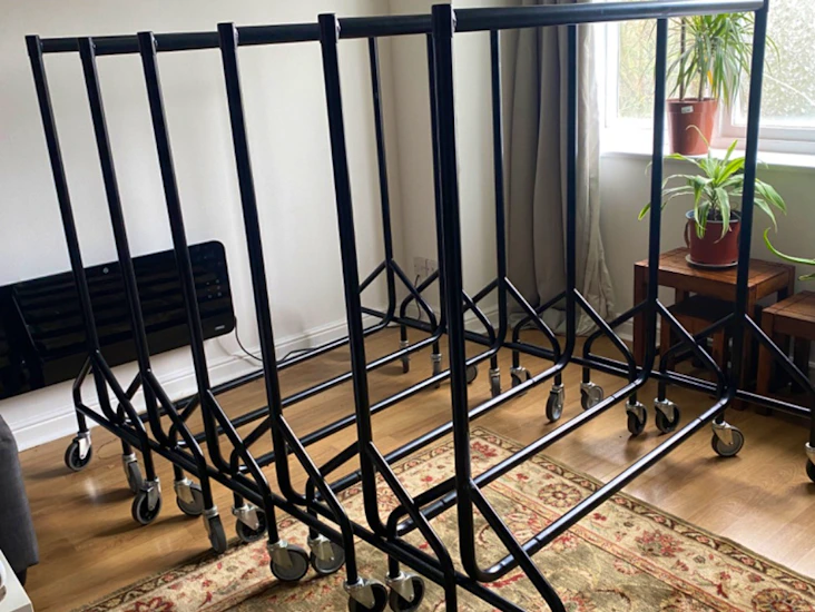 4ft heavy duty clothing rails x6