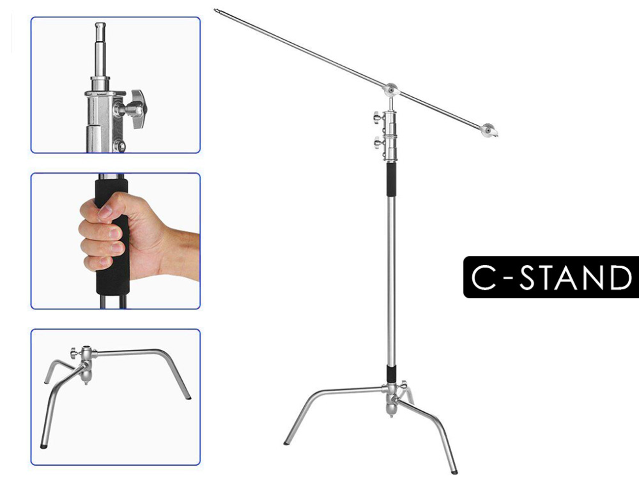 Heavy duty c-stand studio video light stand