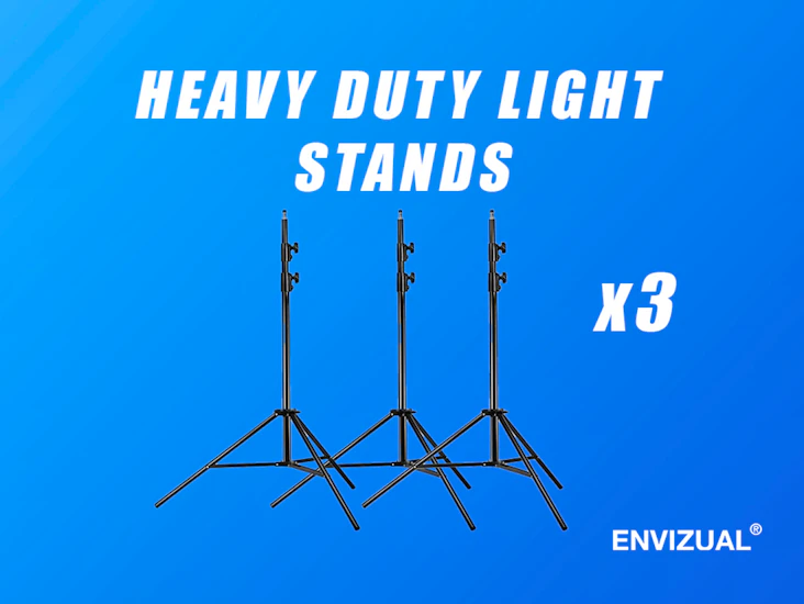Heavy duty light stand x3 260cm