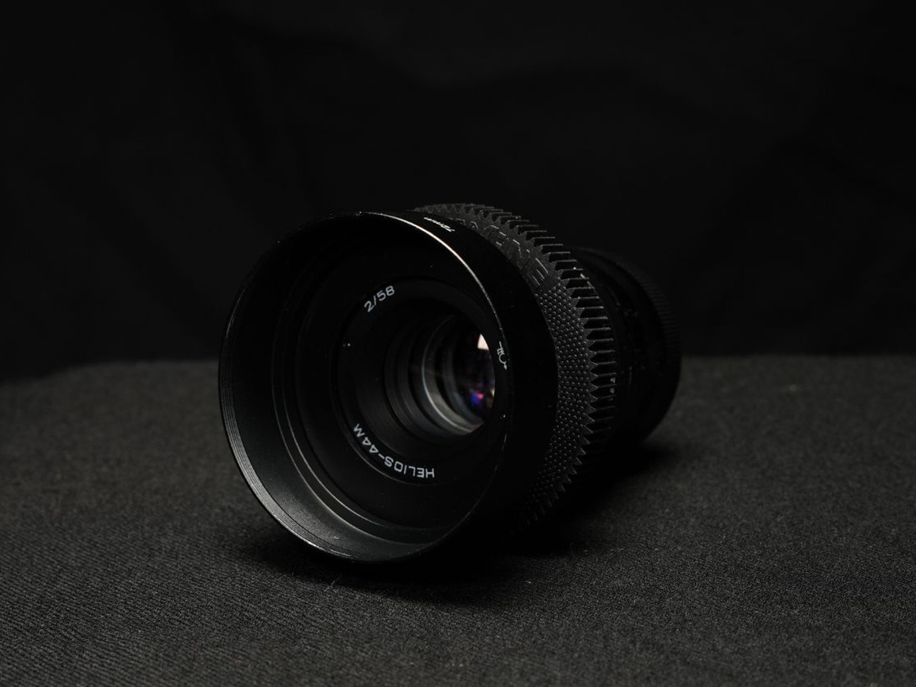 Helios 44-2/58mm cine lens with anamorphic bokeh (sony e fit)