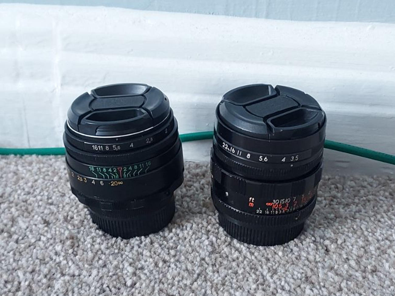 Helios 58mm f2 & d.d.a. optics 28mm f3.5 vintage lenses (m42)