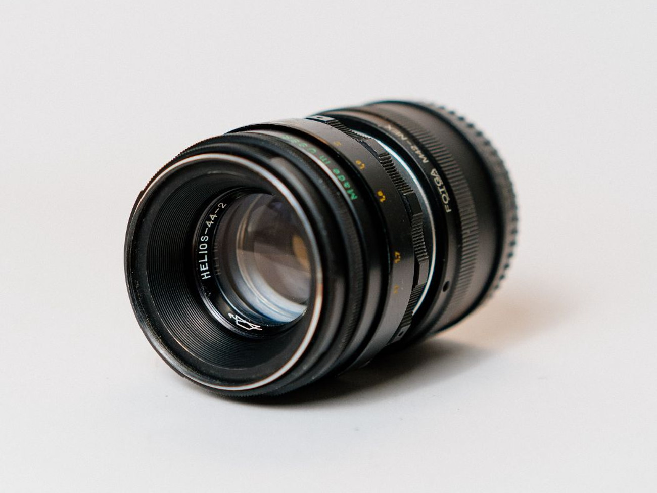 Helios 58mm f2 44-2 m42 mount lens with e-mount adaptor 