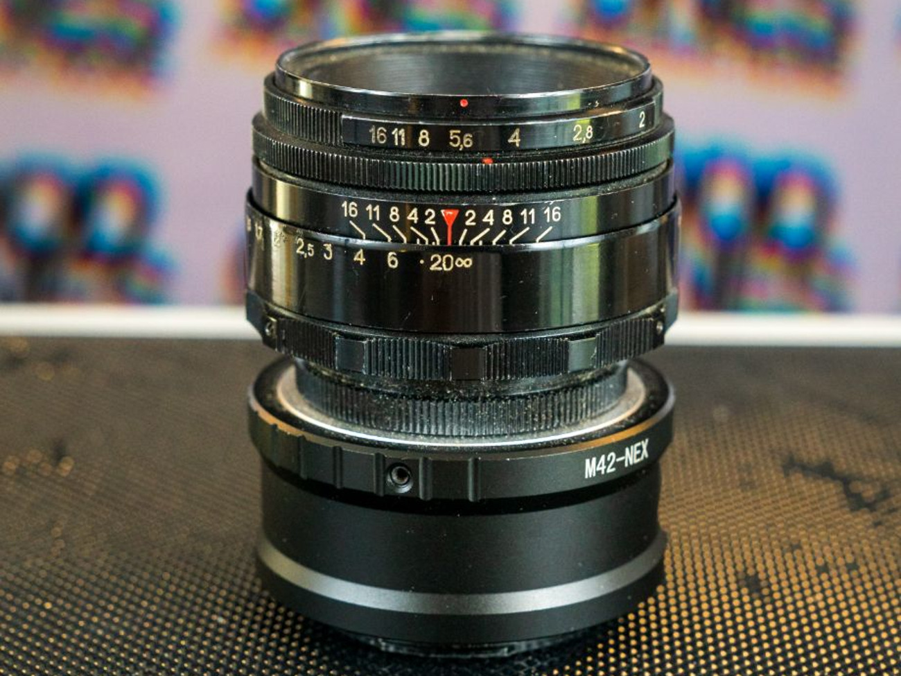 Helios m42 44-2 f2 58mm vintage russian lens w/ sony adapter