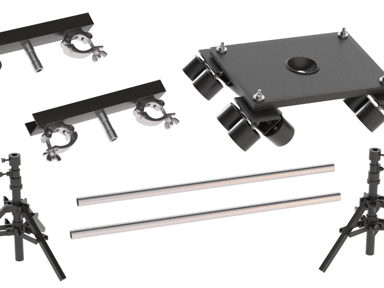 Helix dolly - camera slider with track and stands
