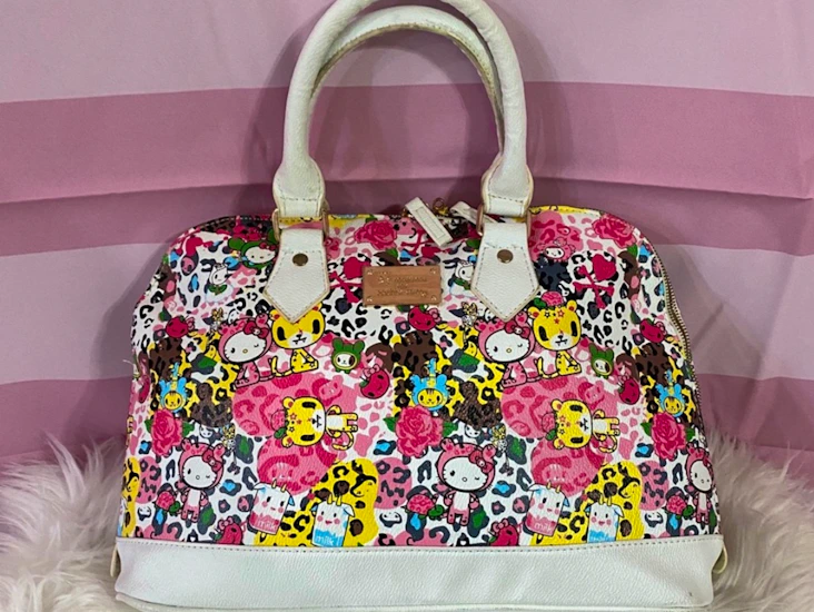 Hello kitty tokidoki - bowling fashion handbag