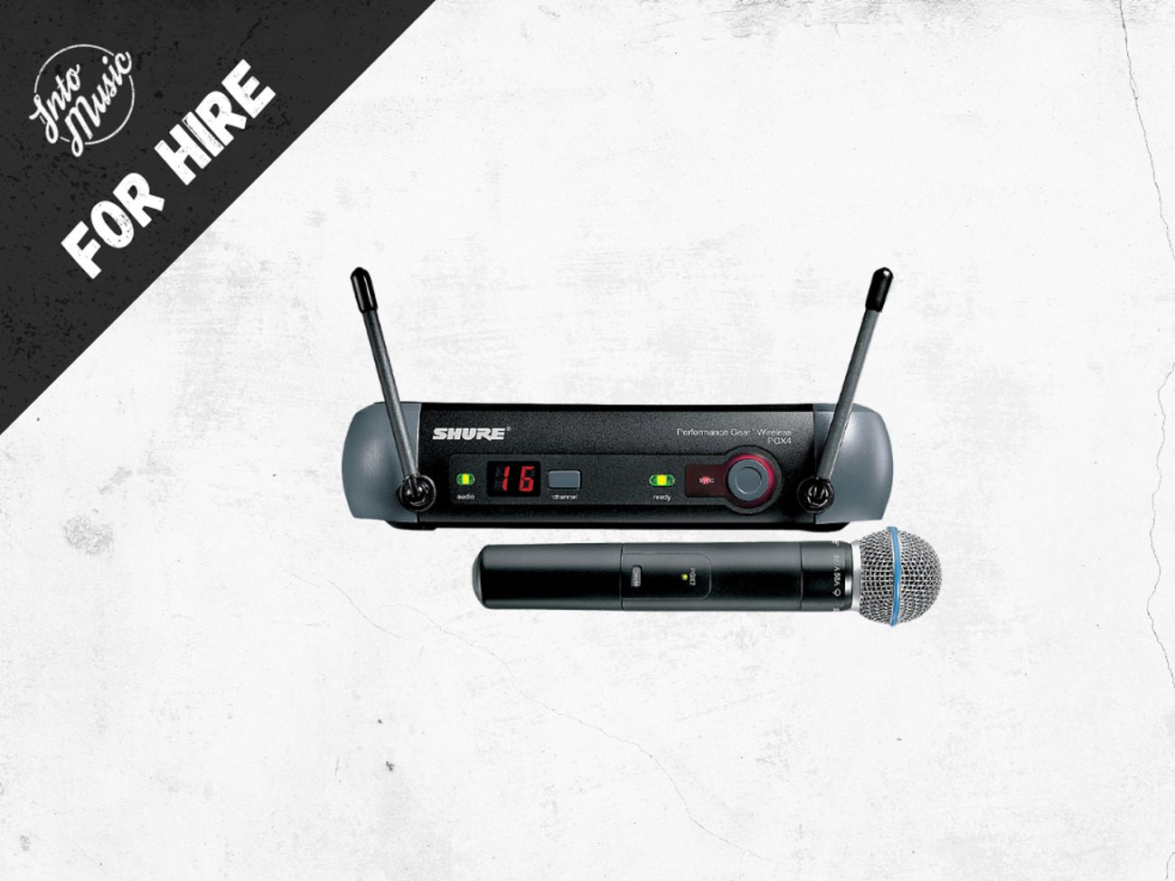 Hire a shure beta58 wireless microphone