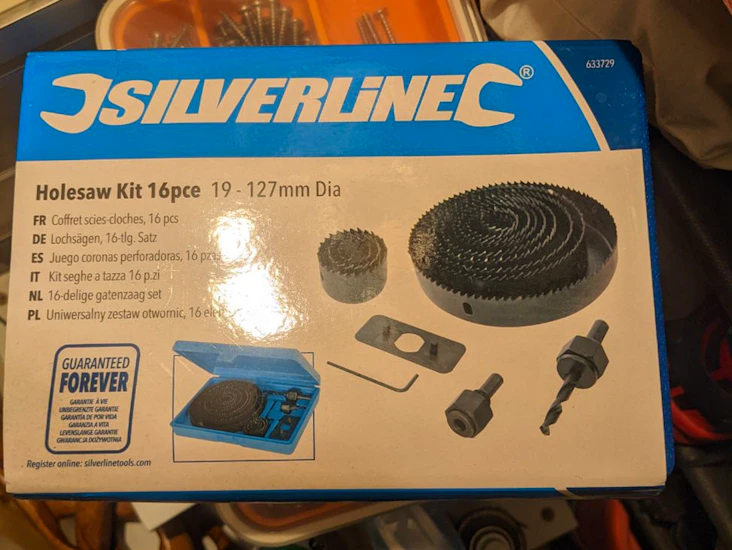 Holesaw kit 16pce 19 - 127mm