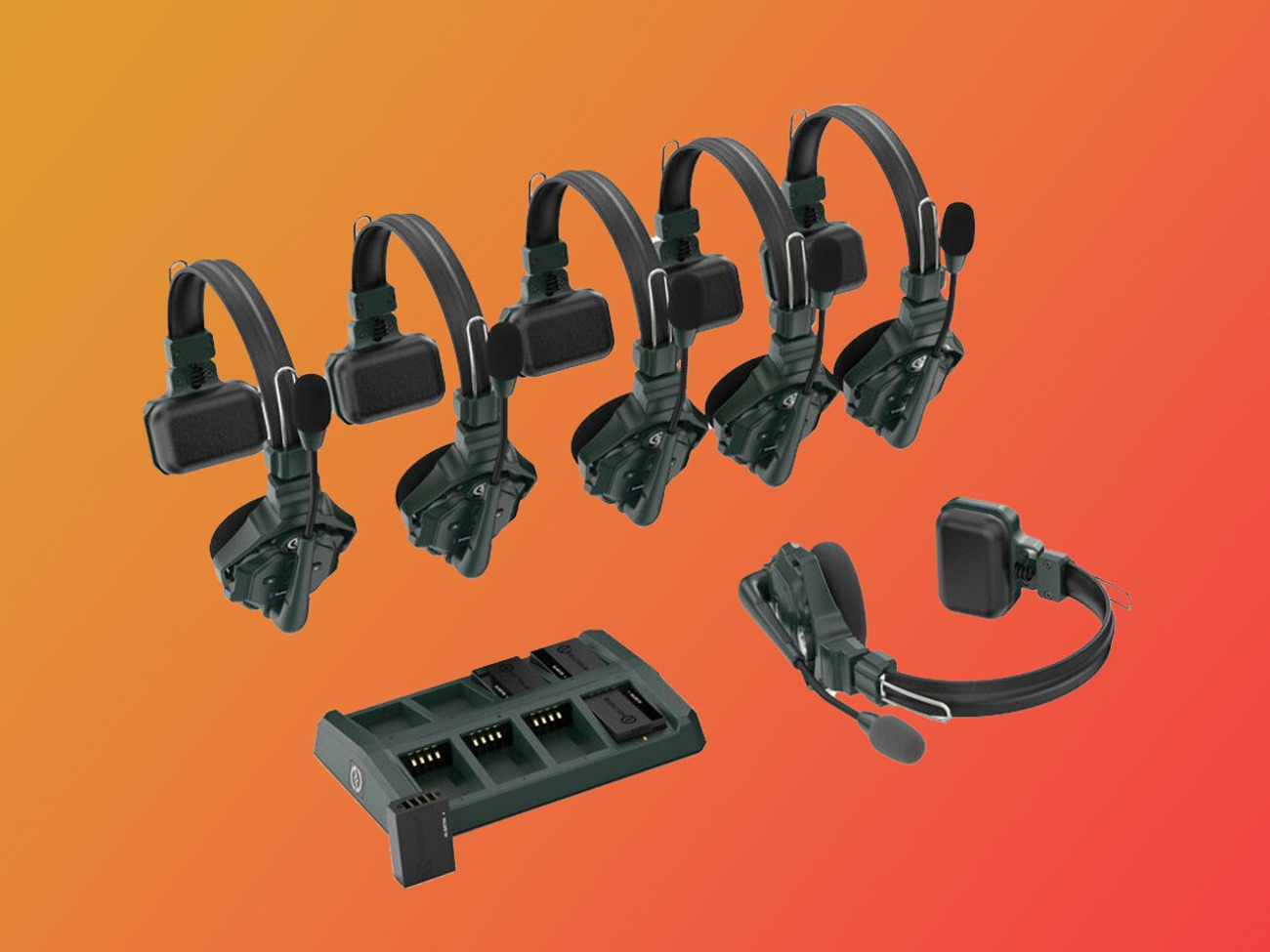 Hollyland c1 solidcom, 6x headset pack
