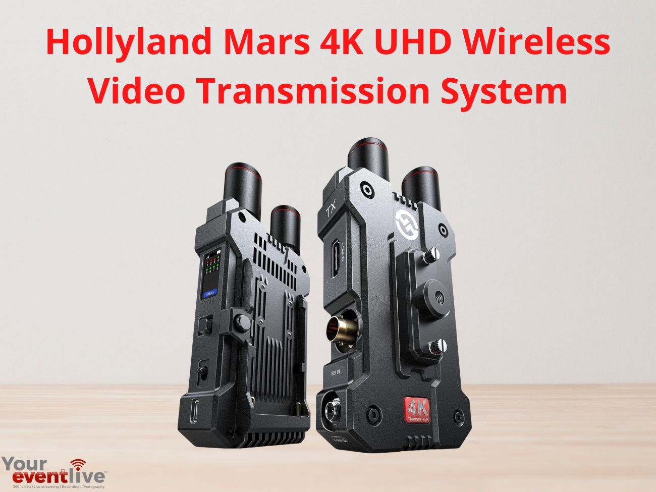 Hollyland mars 4k uhd wireless video system (1tx + 1rx)