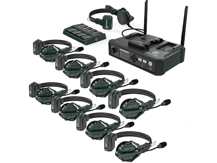 Hollyland solidcom c1 9-person wireless headset & base unit