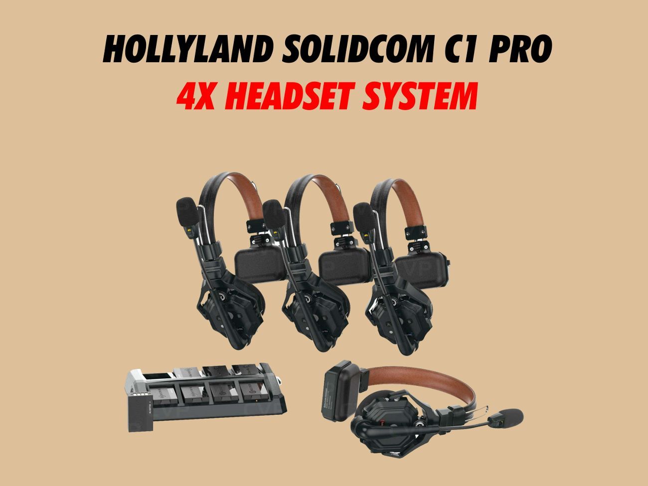 Hollyland solidcom c1 pro- 4x headsets ( eartec ) 