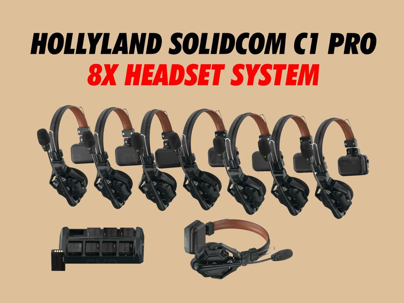 Hollyland solidcom c1 pro- 8x headsets ( eartec )