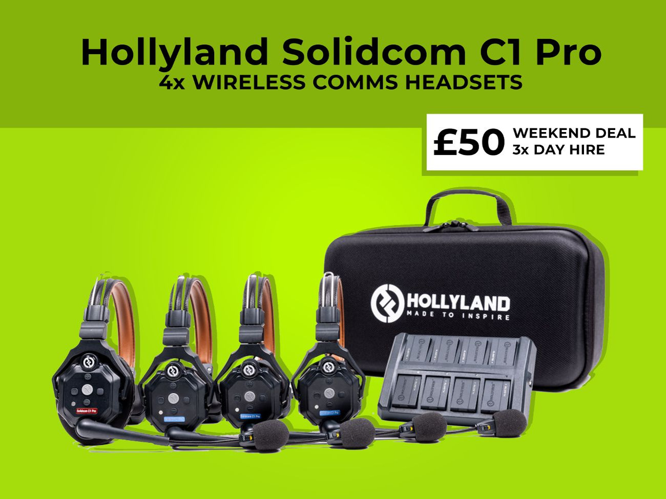 Hollyland solidcom c1 pro headsets - eartec wireless comms system 