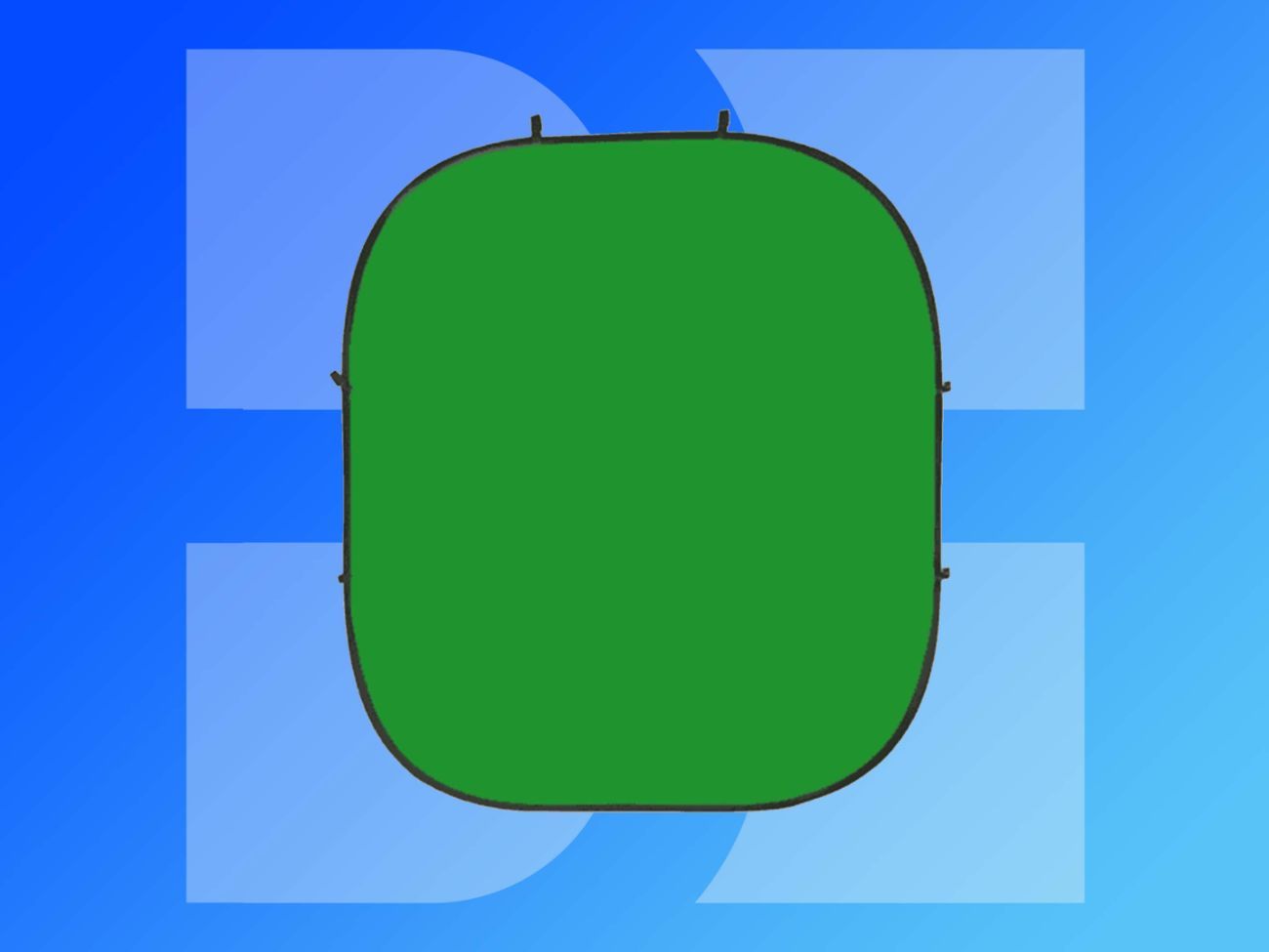 Huge 2m x 2.5m pop up green screen