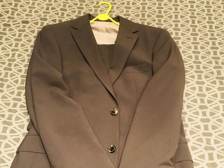 Hugo boss suit - olive - size 38 jacket, size 32 trouser