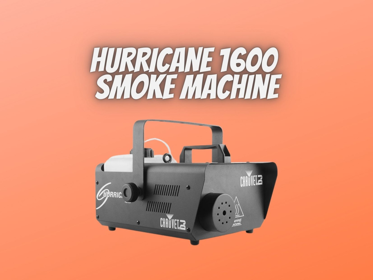Hurricane 1600 fogger machine 1600w smoke machine fog 