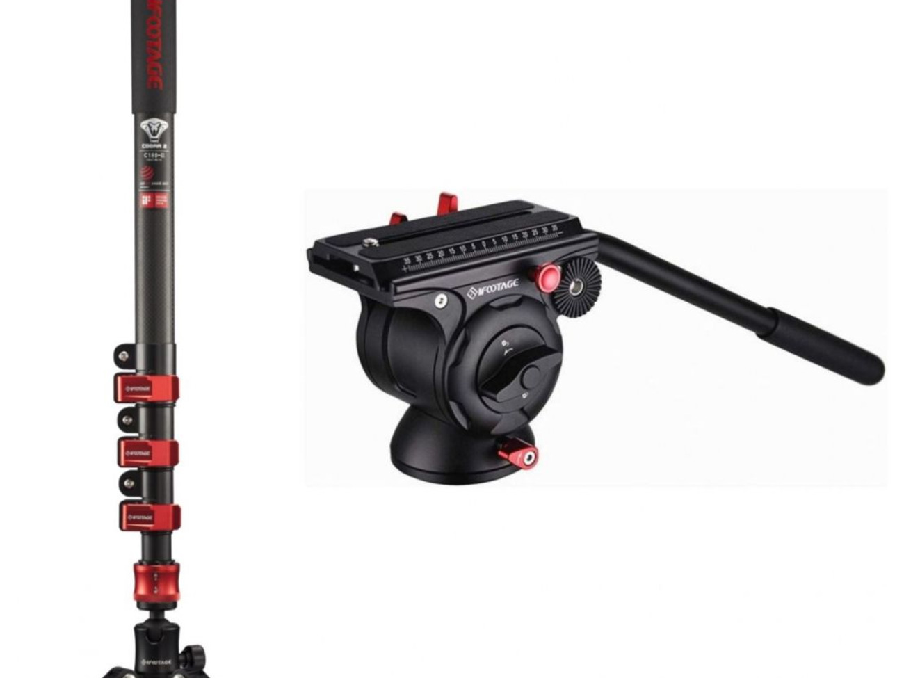 Ifootage cobra 2 c180-ii monopod + komodo k5 head