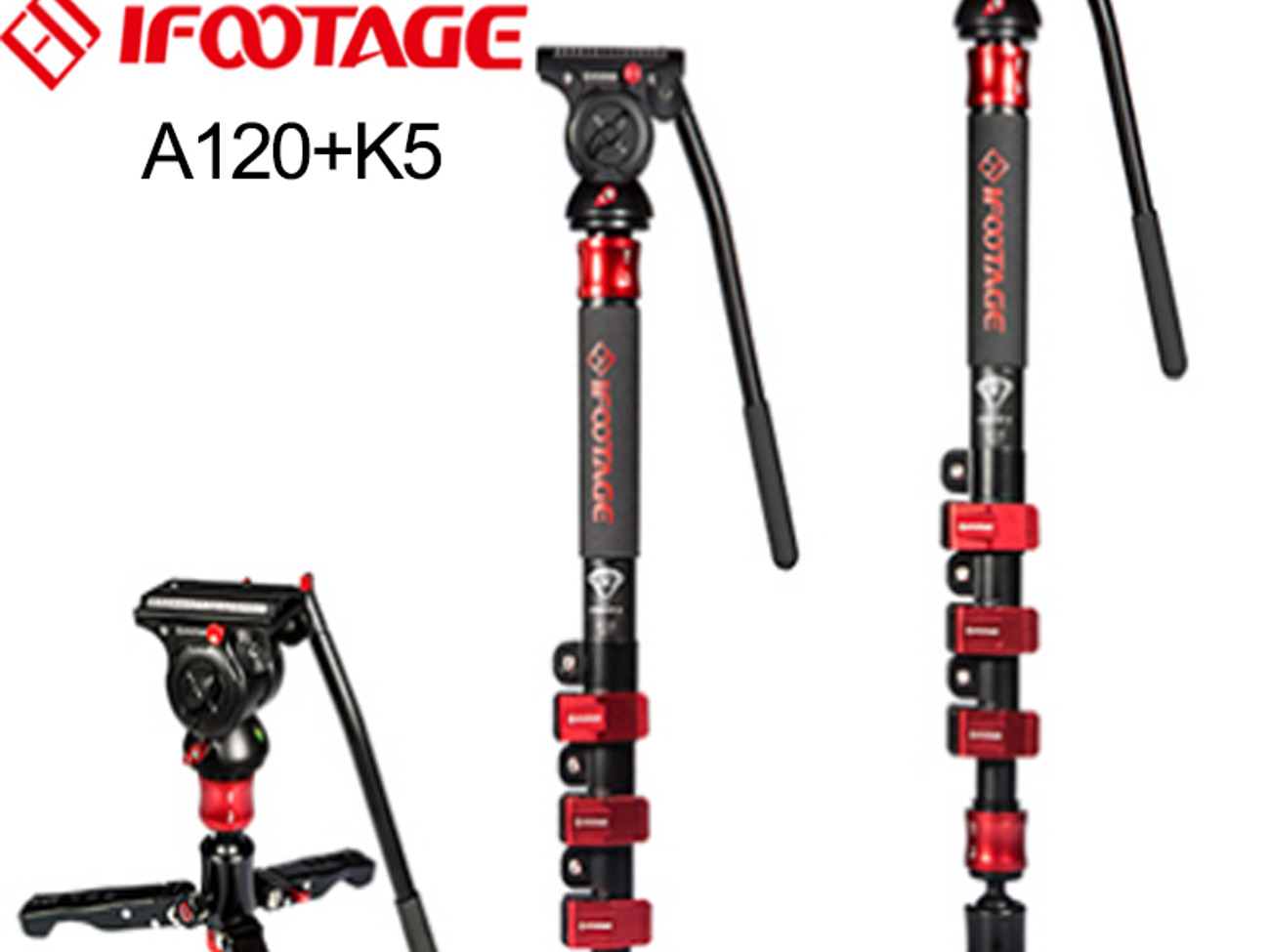 Ifootage cobra 2 carbon fiber monopod - 180cm