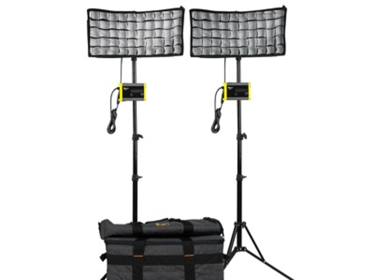 Ikan kit with 2 x canvas bendable bi-color led panel light