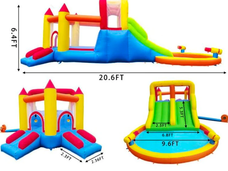 Infiatable bounce house & water park