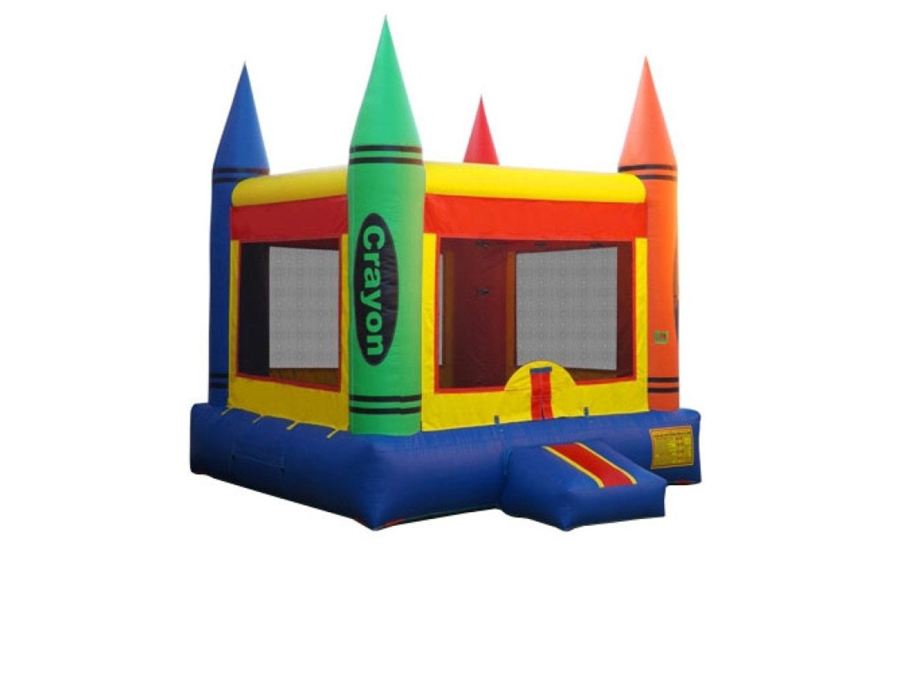 Inflatable bounce castle - crayola