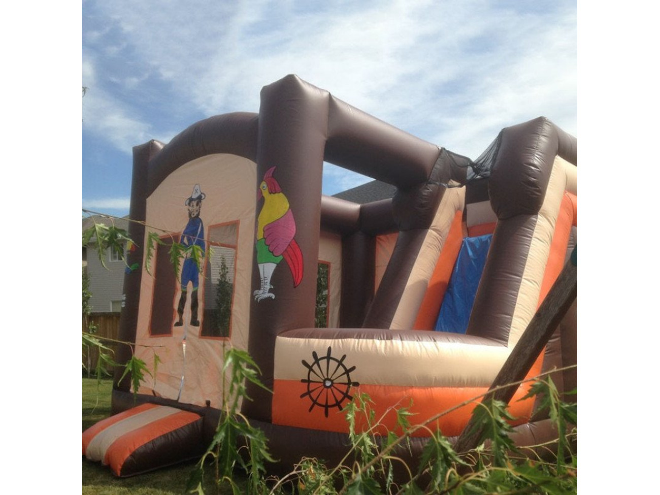 Inflatable bounce castle - pirate