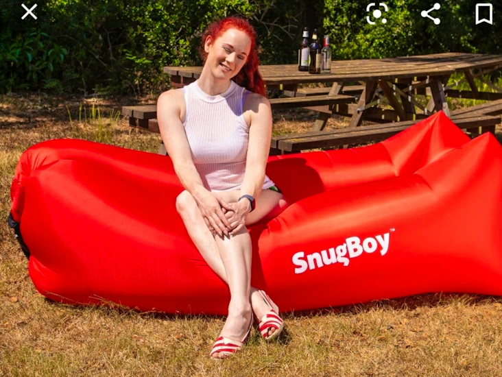 Inflatable chair lounger snugboy intex